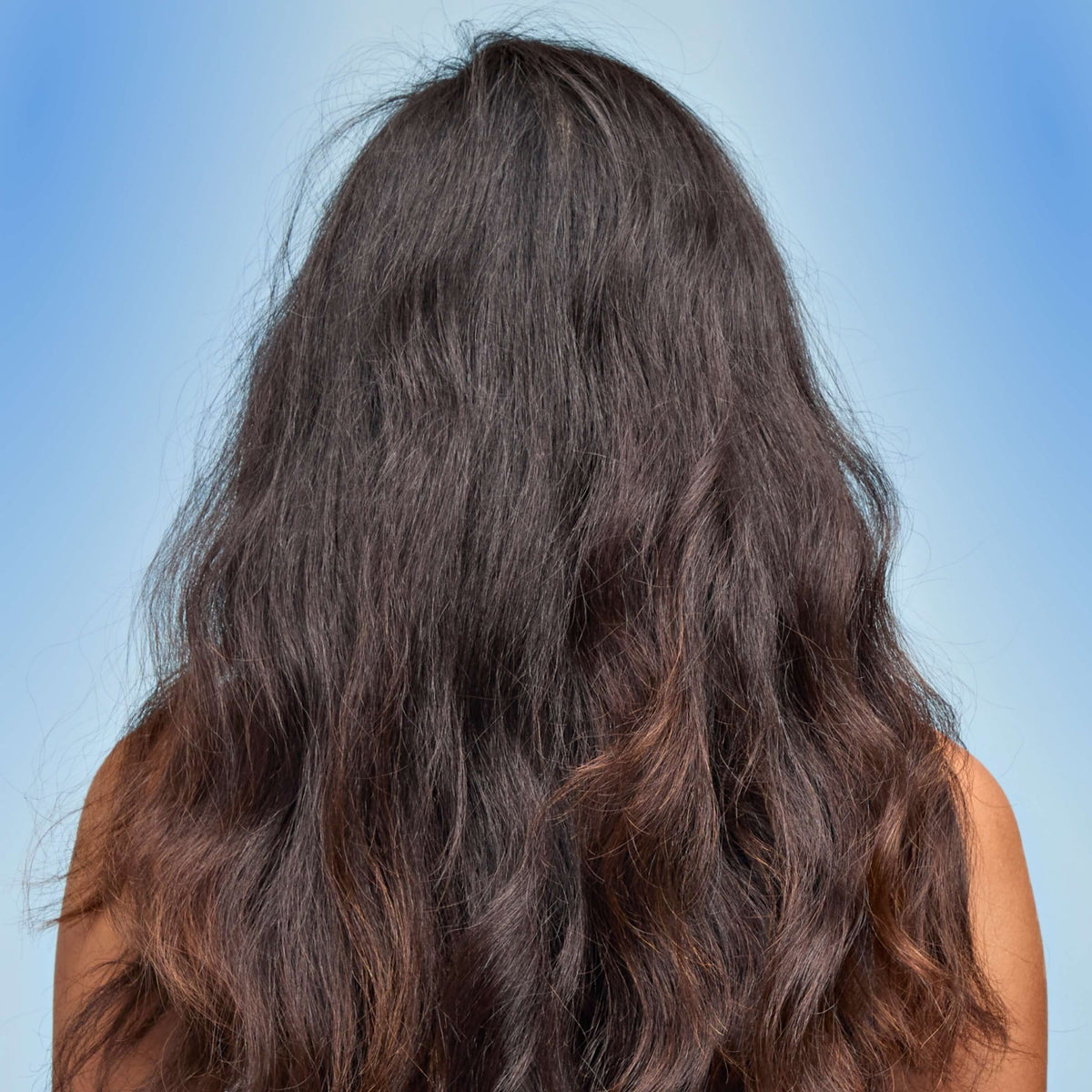 Cabello antes de cepillar